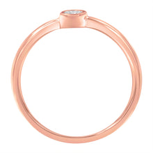 将图片加载到图库查看器，14K Rose Gold Plated .925 Sterling Silver Miracle Set Diamond Ring (1/20 Cttw, J-K Color, I1-I2 Clarity) - Size 6
