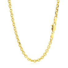 Load image into Gallery viewer, 4.0mm 14k Yellow Gold Diamond Cut Cable Link Chain

