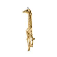 将图片加载到图库查看器，18K Yellow Gold Diamond Accent and Blue Sapphire Giraffe Pin Brooch (G-H Color, VS2-SI1 Clarity)
