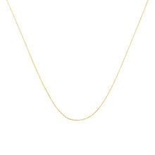 Load image into Gallery viewer, Solid 10K Yellow Gold 0.5mm Slim and Dainty Unisex 18" Rope Chain Necklace
