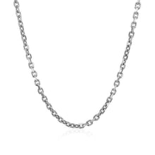 Load image into Gallery viewer, 2.3mm 14k White Gold Diamond Cut Cable Link Chain

