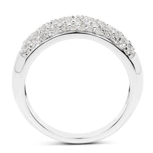 Load image into Gallery viewer, 0.96 Carat Genuine White Diamond .925 Sterling Silver Ring
