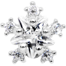 将图片加载到图库查看器，Clear CZ Gem Stardust Tragus Cartilage Earring
