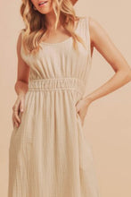 Load image into Gallery viewer, Side Slit Round Neck Sleeveless Maxi Tank Dress For Women – Fluttering, Versatile and Comfortable Dress with Side Slits for Relaxed, Breezy Style
