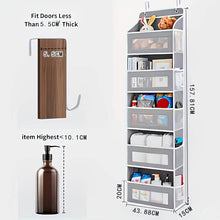 将图片加载到图库查看器，5-Tier Over-the-Door Storage Box Organizer
