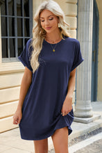 Load image into Gallery viewer, Short Sleeve Mini Dress with Pockets Casual &amp; Stylish Everyday Wear
