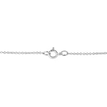 Load image into Gallery viewer, .925 Sterling Silver Pave-Set Diamond Accent Kite Shape 18" Pendant Necklace (I-J Color, I1-I2 Clarity)
