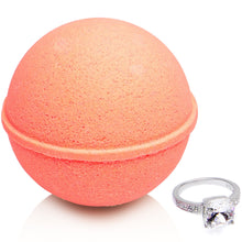 Load image into Gallery viewer, Life of the Party Pink Grapefruit Bath Bomb with Jewelry Ring Inside
