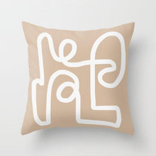 Load image into Gallery viewer, Abstract Line Drawing Cushion Case Modern Abstract Painting Pillow Case Beautiful Art Cushion Covers Art Sofa Pillows Case Livingroom Decorative Pillow 45x45CM
