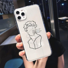 将图片加载到图库查看器，Abstract Soft Unique Silicon Phone Case For iPhone 14 13 Pro Max 12 Pro Luxury Clear Transparent Charming Silicone Protective Lightweight Ultra Thin Cover Pattern Printed  Back Cover
