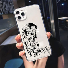 将图片加载到图库查看器，Abstract Soft Unique Silicon Phone Case For iPhone 14 13 Pro Max 12 Pro Luxury Clear Transparent Charming Silicone Protective Lightweight Ultra Thin Cover Pattern Printed  Back Cover
