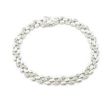 Load image into Gallery viewer, Genuine .25ct Diamond Tennis Bracelet Sterling Silver
