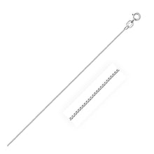Load image into Gallery viewer, 10k White Gold Classic Box Chain 0.6mm
