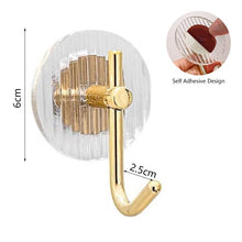 Load image into Gallery viewer, Acrylic Self Adhesive Hooks Wall Hook Home Décor Bathroom Towel Hooks Rack Hanging Coat Hanger Door Back Keys Hanger Bag Holder Wall Hanger Storage Organizer for Living Room Bedroom Wall Door
