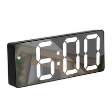 Load image into Gallery viewer, Acrylic/Mirror Alarm Clock LED Digital Clock Voice Control Snooze Time Temperature Display Night Mode Digital Alarm Clock, LED Bedside Clock with 6-Level Brightness Dual Alarm Adjustable Volume with 3 Alarm Sound Alarm Clock for Bedroom Office
