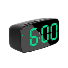 Load image into Gallery viewer, Acrylic/Mirror Alarm Clock LED Digital Clock Voice Control Snooze Time Temperature Display Night Mode Digital Alarm Clock, LED Bedside Clock with 6-Level Brightness Dual Alarm Adjustable Volume with 3 Alarm Sound Alarm Clock for Bedroom Office
