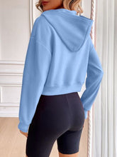 Load image into Gallery viewer, Relaxed Minimalist Zip-Up Dropped Shoulder Hooded Jacket Casual &amp; Comfortable Lightweight Outerwear
