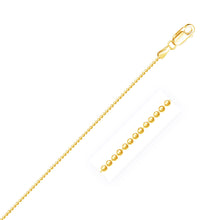 将图片加载到图库查看器，14k Yellow Gold Diamond-Cut Bead Chain 1.2mm
