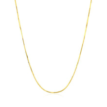 Load image into Gallery viewer, 14k Yellow Gold Octagonal Shiny Snake Chain 0.8mm
