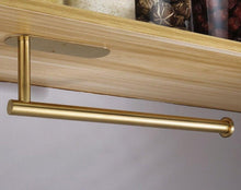 将图片加载到图库查看器，Adhesive Paper Holder Gold 304 Stainless Steel Stand Toilet Paper Towel Rack Tissue Roll Hanger For Kitchen Bathroom Free Nail Stainless Steel Toilet Tissue Roll Holder Sticky Hand Towel Hanger Vertical Or Horizontal No Drilling

