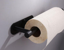 将图片加载到图库查看器，Adhesive Paper Holder Gold 304 Stainless Steel Stand Toilet Paper Towel Rack Tissue Roll Hanger For Kitchen Bathroom Free Nail Stainless Steel Toilet Tissue Roll Holder Sticky Hand Towel Hanger Vertical Or Horizontal No Drilling
