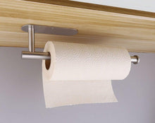 将图片加载到图库查看器，Adhesive Paper Holder Gold 304 Stainless Steel Stand Toilet Paper Towel Rack Tissue Roll Hanger For Kitchen Bathroom Free Nail Stainless Steel Toilet Tissue Roll Holder Sticky Hand Towel Hanger Vertical Or Horizontal No Drilling

