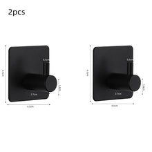Load image into Gallery viewer, Adhesive Wall Hooks Mounted Door Key Cloth Coat Bathroom Robe Hanger Kitchen Hardware Rack Shelf Bag Hook Organizer For Hanging  Bathroom Toilet Sticky Hook
