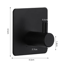 Load image into Gallery viewer, Adhesive Wall Hooks Mounted Door Key Cloth Coat Bathroom Robe Hanger Kitchen Hardware Rack Shelf Bag Hook Organizer For Hanging  Bathroom Toilet Sticky Hook
