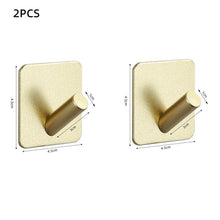 Load image into Gallery viewer, Adhesive Wall Hooks Mounted Door Key Cloth Coat Bathroom Robe Hanger Kitchen Hardware Rack Shelf Bag Hook Organizer For Hanging  Bathroom Toilet Sticky Hook
