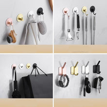 Load image into Gallery viewer, Adhesive Wall Hooks Mounted Door Key Cloth Coat Bathroom Robe Hanger Kitchen Hardware Rack Shelf Bag Hook Organizer For Hanging  Bathroom Toilet Sticky Hook

