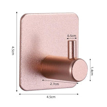 Load image into Gallery viewer, Adhesive Wall Hooks Mounted Door Key Cloth Coat Bathroom Robe Hanger Kitchen Hardware Rack Shelf Bag Hook Organizer For Hanging  Bathroom Toilet Sticky Hook
