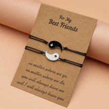 Load image into Gallery viewer, Adjustable Couple Bracelet For Friendship Relationship Girlfriend Best Charm Bracelets Rope Cord Bracelet Set Bangle For Couple Matching Puzzle Pendant Bracelet
