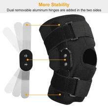 Load image into Gallery viewer, Adjustable Open Patella Compression Knee Brace
