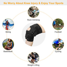 Load image into Gallery viewer, Adjustable Open Patella Compression Knee Brace
