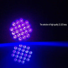 将图片加载到图库查看器，Adjustable Rechargeable UV Flashlight Black Light 21LED 12LED Handheld Portable Torch Light Ultraviolet Flashlight Detector Flashlight Torch For Bed Bug Dog Urine Pet Stains Matching With Pet Odor Eliminator
