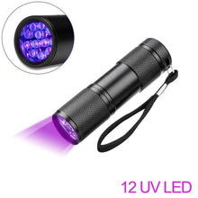 将图片加载到图库查看器，Adjustable Rechargeable UV Flashlight Black Light 21LED 12LED Handheld Portable Torch Light Ultraviolet Flashlight Detector Flashlight Torch For Bed Bug Dog Urine Pet Stains Matching With Pet Odor Eliminator
