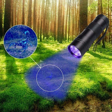 将图片加载到图库查看器，Adjustable Rechargeable UV Flashlight Black Light 21LED 12LED Handheld Portable Torch Light Ultraviolet Flashlight Detector Flashlight Torch For Bed Bug Dog Urine Pet Stains Matching With Pet Odor Eliminator
