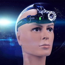 将图片加载到图库查看器，Adjustable Rechargeable Waterproof Brightest Zoomable LED Lightweight Hands Free Headlamp High Power For Adult Hunting Camping Running Hiking Riding Fishing Rechargeable T6 Chip Headlight

