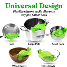 将图片加载到图库查看器，Adjustable Silicone Pot Strainer and Pasta Strainer
