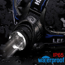 Load image into Gallery viewer, Adjustable USB Rechargeable IR Sensor Super Bright Headlight Battery For Long Working Time LED Headlamp Fishing  Waterproof Head Light Lamp Perfect For Running  Camping
