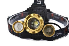 Load image into Gallery viewer, Adjustable Zoomable Headlamp Ultra Bright Rechargeable LED Bright High Lumen Head Lights Head Lamp Waterproof Flashlight For Outdoor Cmaping Fishing Hiking Biking Fishing Headlamp  Running Headlamp
