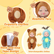 Load image into Gallery viewer, Adorable 4.3" Reborn Doll - Mini Cute Sleeping Youngsters Series

