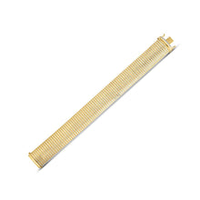 Load image into Gallery viewer, 14k Yellow Gold Bold Diamante Flex Bracelet (17.10 mm)
