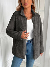 Load image into Gallery viewer, Winter Warm Zip Up Long Sleeve Jacket Fuzzy Cozy &amp; Stylish Jacket Cold-Weather Essential Outdoor Jacket
