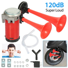 Load image into Gallery viewer, Air Horn Dual Trumpet 12V 115DB
