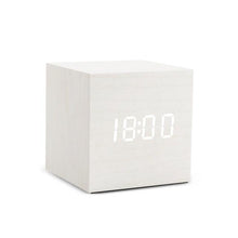 将图片加载到图库查看器，Alarm Clock LED Wooden Watch Digital Alarm Clock with Wooden Electronic LED Time Display 3 Alarm Settings Humidity &amp; Temperature Detect Wood Made Electric Clocks Table Voice Control Digital Wood USB/AAA Powered Electronic Desktop Clocks
