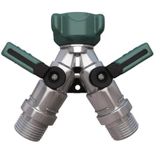 Load image into Gallery viewer, All Metal Body Garden Hose Splitter
