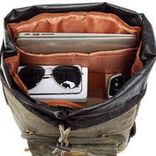 Load image into Gallery viewer, Allacki Waterproof Shock-Resistant Canvas Camera Bag Retro Style Travel Backpack
