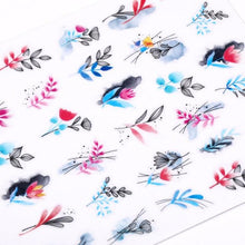 Load image into Gallery viewer, Alphabet Love Shaped  Pattern 3D Nail Stickers Slider Valentine Day Decals Foil For Love Nail Art Decoration Pop Art Nail Stickers Sexy Girl Designs Comics Water Transfer Decals Manicure Lips Nail Art Decorations Slider Nail Art Stickers
