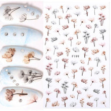 Load image into Gallery viewer, Alphabet Love Shaped  Pattern 3D Nail Stickers Slider Valentine Day Decals Foil For Love Nail Art Decoration Pop Art Nail Stickers Sexy Girl Designs Comics Water Transfer Decals Manicure Lips Nail Art Decorations Slider Nail Art Stickers
